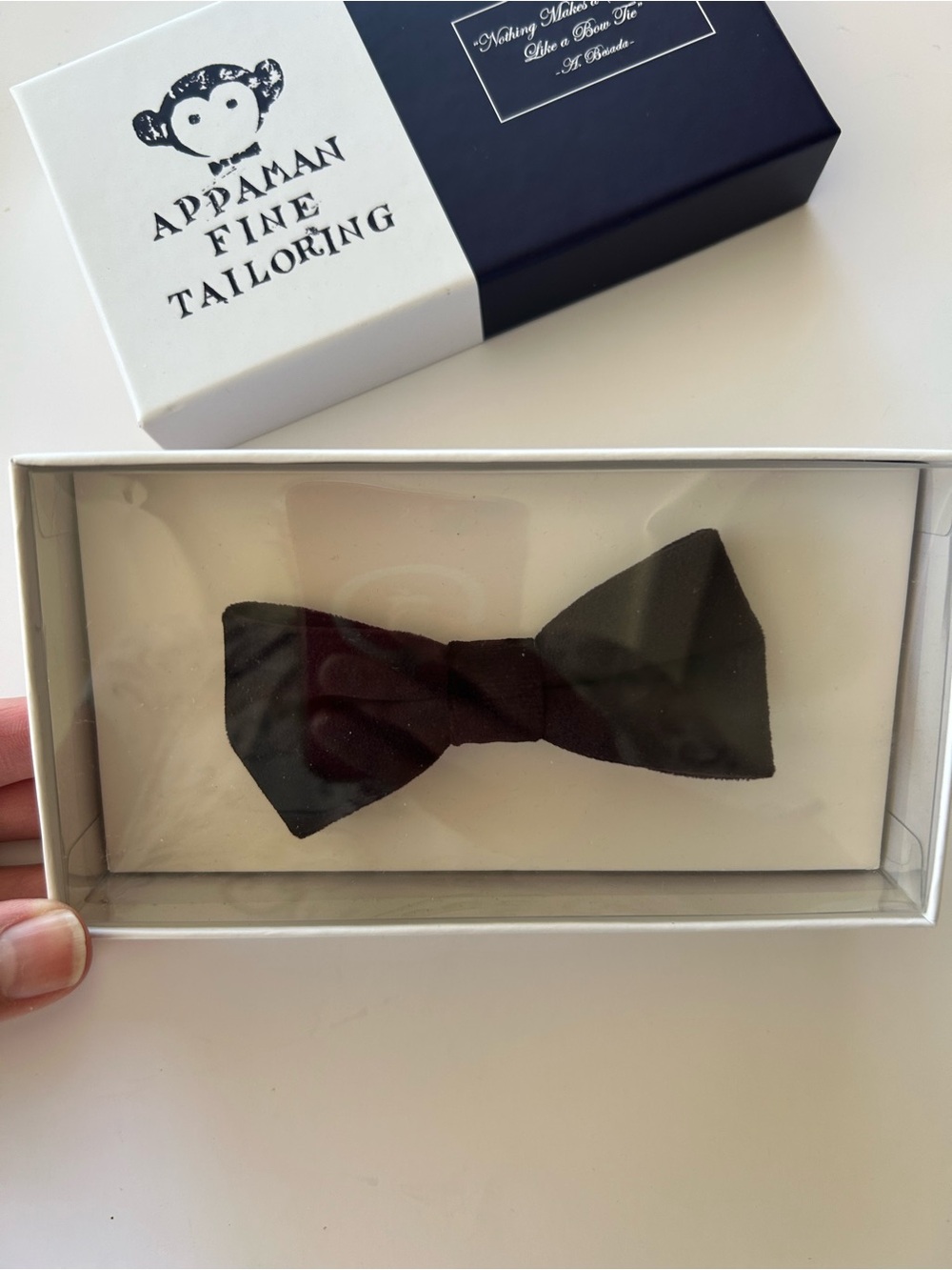 New in Box Appaman Fine Tailoring Eggplant Velvet Adjustable BowTie Kids Baby&Up